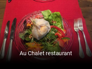 Au Chalet restaurant tisch buchen