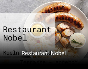 Jetzt bei Restaurant Nobel einen Tisch reservieren