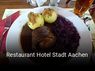Restaurant Hotel Stadt Aachen tisch buchen