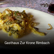 Jetzt bei Gasthaus Zur Krone Rimbach einen Tisch reservieren