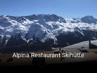 Alpina Restaurant Skihütte tisch reservieren