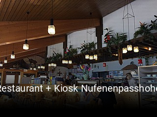 Jetzt bei Restaurant + Kiosk Nufenenpasshohe einen Tisch reservieren