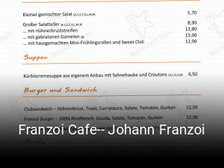 Franzoi Cafe-- Johann Franzoi tisch reservieren