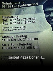 Jaspal Pizza Döner Haus reservieren