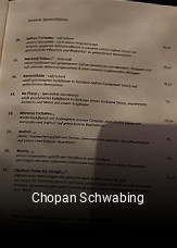 Jetzt bei Chopan Schwabing einen Tisch reservieren