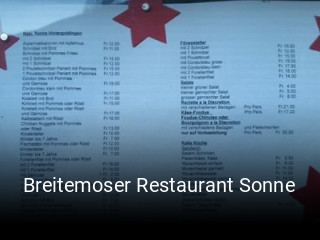 Breitemoser Restaurant Sonne online reservieren