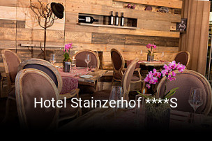 Hotel Stainzerhof ****S tisch reservieren