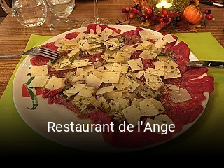 Jetzt bei Restaurant de l'Ange einen Tisch reservieren
