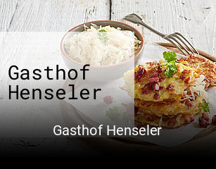 Gasthof Henseler tisch reservieren