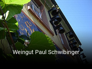 Jetzt bei Weingut Paul Schwibinger einen Tisch reservieren
