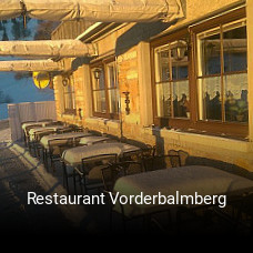 Restaurant Vorderbalmberg tisch reservieren