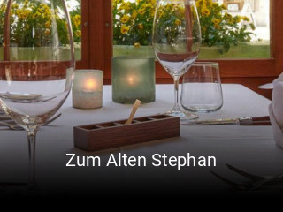 Zum Alten Stephan online reservieren