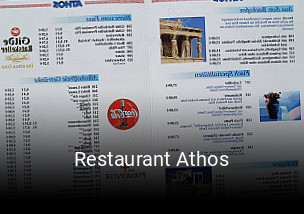 Jetzt bei Restaurant Athos einen Tisch reservieren