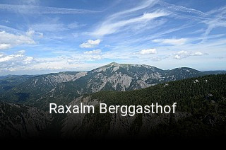 Raxalm Berggasthof tisch reservieren