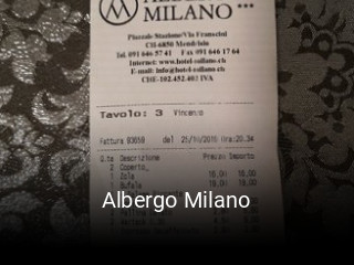 Jetzt bei Albergo Milano einen Tisch reservieren