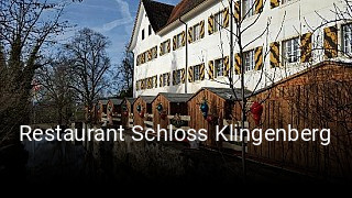 Restaurant Schloss Klingenberg online reservieren