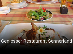 Geniesser Restaurant Sennerland online reservieren