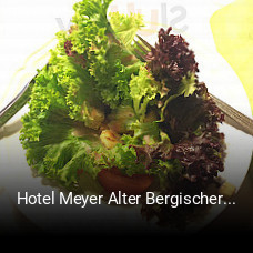Hotel Meyer Alter Bergischer Gasthof tisch reservieren