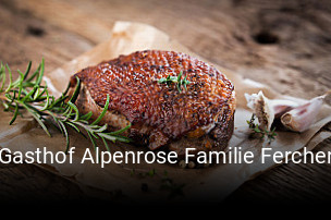 Gasthof Alpenrose Familie Fercher tisch reservieren