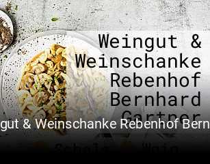 Jetzt bei Weingut & Weinschanke Rebenhof Bernhard Gartner einen Tisch reservieren