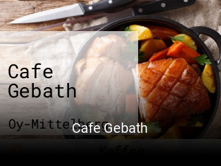 Jetzt bei Cafe Gebath einen Tisch reservieren