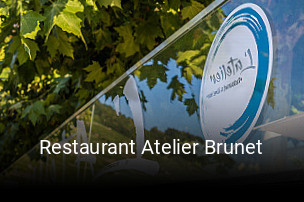 Restaurant Atelier Brunet tisch buchen