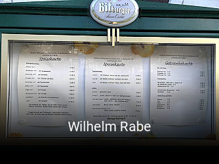 Jetzt bei Wilhelm Rabe einen Tisch reservieren