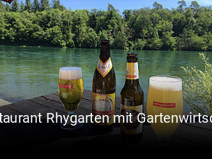 Restaurant Rhygarten mit Gartenwirtschaft tisch reservieren