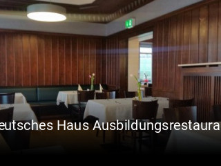 Deutsches Haus Ausbildungsrestaurant tisch buchen
