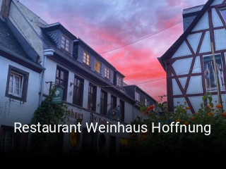 Restaurant Weinhaus Hoffnung tisch buchen