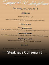 Steakhaus Ochsenwirt tisch reservieren
