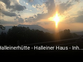 Halleinerhütte - Halleiner Haus - Inh. Markus Rehrl online reservieren