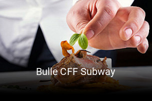 Bulle CFF Subway tisch buchen