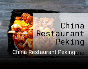 China Restaurant Peking tisch reservieren