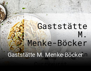 Gaststätte M. Menke-Böcker tisch buchen
