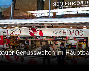 Jetzt bei Rubenbauer Genusswelten im Hauptbahnhof Muenchen einen Tisch reservieren