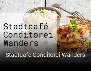 Stadtcafé Conditorei Wanders tisch buchen