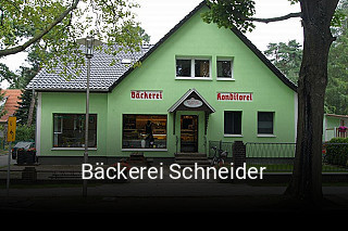 Bäckerei Schneider tisch reservieren