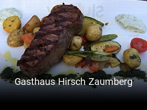 Gasthaus Hirsch Zaumberg tisch buchen