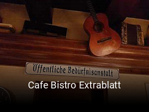 Cafe Bistro Extrablatt tisch buchen