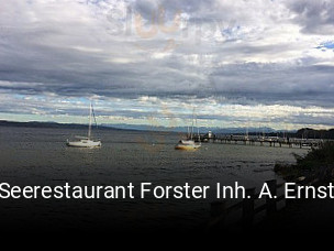 Jetzt bei Seerestaurant Forster Inh. A. Ernst einen Tisch reservieren