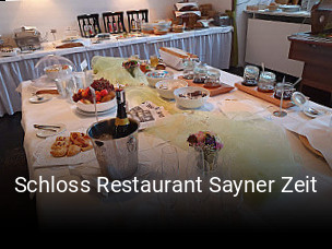 Schloss Restaurant Sayner Zeit tisch buchen