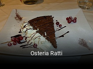 Jetzt bei Osteria Ratti einen Tisch reservieren