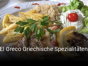 El Greco Griechische Spezialitäten tisch reservieren