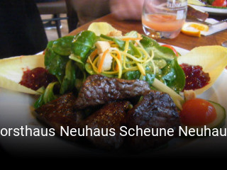 Forsthaus Neuhaus Scheune Neuhaus tisch reservieren