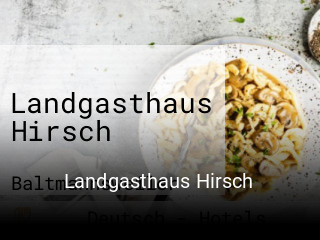 Landgasthaus Hirsch reservieren