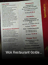 Wok Restaurant Golden Jaguar Bocholt tisch reservieren