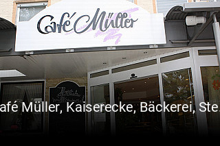 Café Müller, Kaiserecke, Bäckerei, Stehcafé reservieren