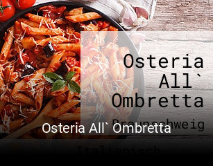 Jetzt bei Osteria All` Ombretta einen Tisch reservieren