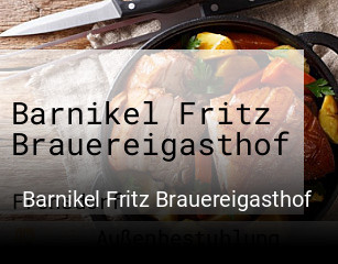 Barnikel Fritz Brauereigasthof online reservieren